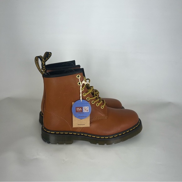 Dr. Doc Martens Men's 1460 Leather Lace Up Boots Brown Crazy Horse New NWT - Picture 3 of 9